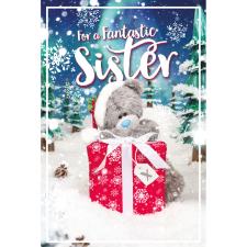 3D Holographic Fantastic Sister Me to You Bear Christmas Card Image Preview